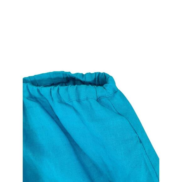 Liz Claiborne Bright Blue Pull On 100% Linen Embroidered Skirt Beach Womens 3XL - Picture 5 of 7